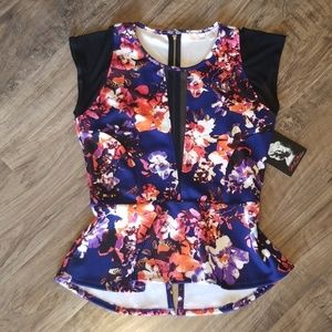 Marilyn Monroe Floral Peplum Top